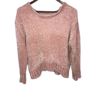 Women's Philosophy Pink Soft Chenille Knit Sweater